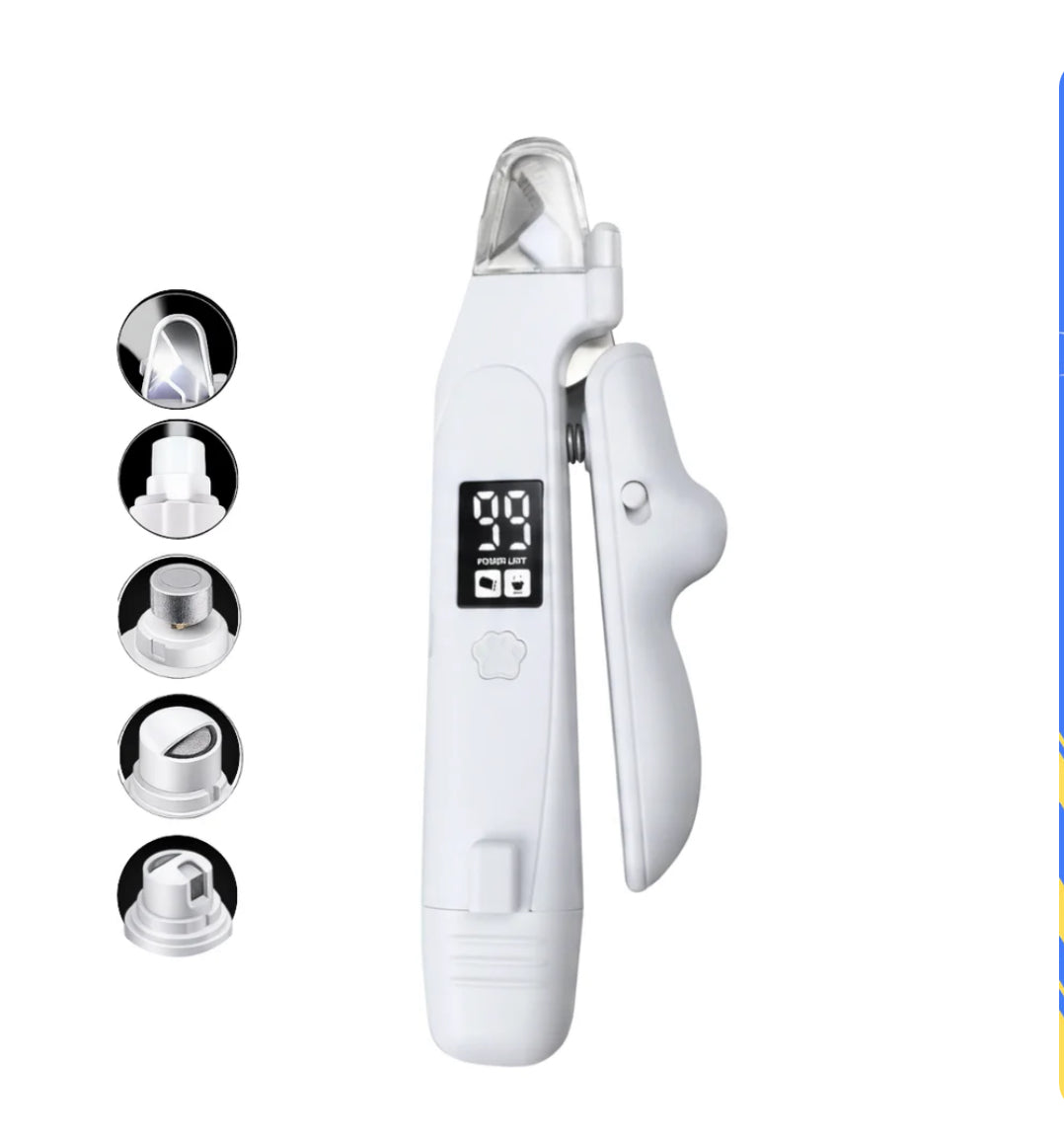Profesyonel 2’si 1 Arada LED Pet Tırnak Kesici ve Törpü